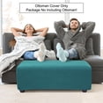 thumbnail image 3 of PiccoCasa Housse Extensible pour Pouf Housse de Meuble Bleu Paon Petit, 3 of 7