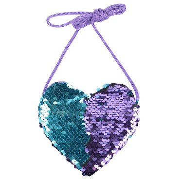 Cameland Sacs de Mode Mignons Femmes Filles Sirène Paillettes Porte-Monnaie Portefeuille Mini Sac Messager Sacs à Main