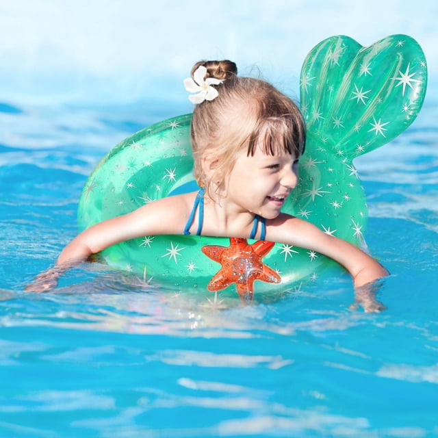 RKSTN Swim Ring Inflatable Starfish Swimming Ring Blue (Children's Model) Office Supplies