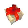 thumbnail image 2 of jifeng Christmas LED Lighted Gift Boxes with Bow Transparent Present Case for Christmas Red 15cm, 2 of 9
