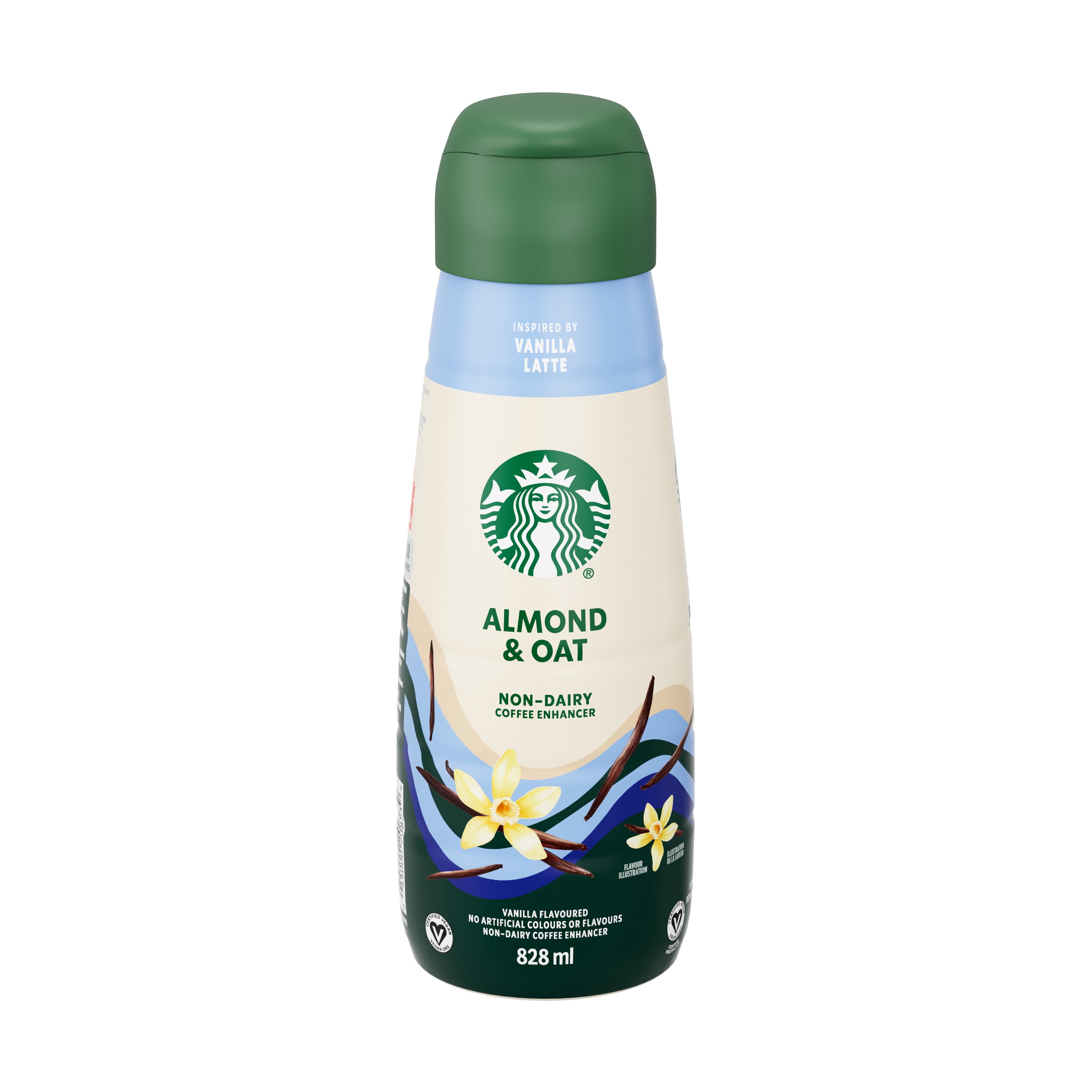 STARBUCKS Rehausseur de café non laitier, vanille, mélange d’amandes et d’avoine, végétalien