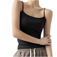 thumbnail image 1 of fheaev Camisole d'Été pour Femmes à Bretelles Spaghetti, Encolure Dégagée, Coupe Ajustée, Camisole Basique Sans Manches, Camis Basiques, Haut Court, 1 of 6