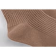 thumbnail image 4 of Splozh Little Girl Ruffle Socks Winter and Autumn Stringy Selvedge Mid Calf Length Casual Comfortable Socks Coffee,1-3 years, 4 of 5