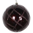 thumbnail image 1 of Vickerman MT198175D 4.75 in. Chocolate Candy Glitter Net Ornament - 3 per Bag, 1 of 3
