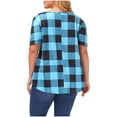 thumbnail image 4 of Pompotops Women's Fashion Plus Size Printed Round-neck Short Sleeve Loose T-shirt Tops, 4 of 9
