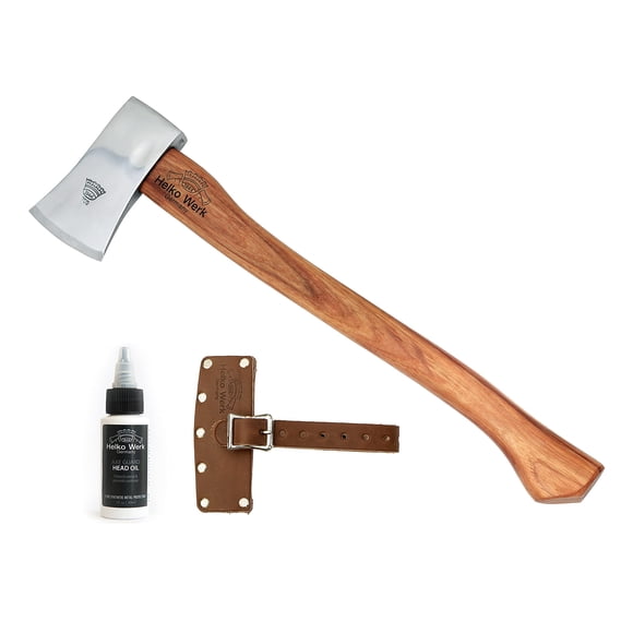 1844 Helko Werk Germany Classic Journeyman Pack Axe - Made in Germany Lightweight and Compact Backpacking Axe and Bushcraft Axe for Camping - Head 1.5 lbs, Handle 20 in. (Journeyman) #11441