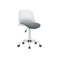 thumbnail image 2 of Calico Designs Dossier, Moderne, Pivotant, Chaise de Bureau Pliante Profilée pour Tâches, Blanc/gris, 2 of 7
