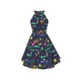 thumbnail image 2 of Robe Dos Nu pour Filles Multicolore Imprimé Floral Animal Coton Décontracté 4 Ans, 2 of 6