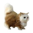 thumbnail image 4 of Simulation Plush Cat Dolls Decor Party Favor Birthday Gift Educational Toy for Baby , Yellow, 4 of 8