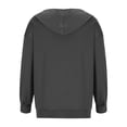 thumbnail image 5 of TIMIFIS Womens Long Sleeve Hooded Sweatshirt Hoodies Zip Up Track Jacket with Pockets-Gray-LFall, 5 of 5