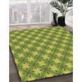 thumbnail image 3 of Ahgly Tapis Rectangulaire Lavable en Machine Intérieur Transitionnel Vert Pistache, 5 Pieds x 8 Pieds, 3 of 7