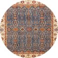 thumbnail image 1 of Ahgly Company Tapis d'Intérieur Ronds Abstraits Orientaux Bruns, 4 Pieds Rond, 1 of 6