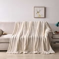 thumbnail image 4 of Tyidzon Throw Blanket Solid Colour Flannel Rabbits Hair Blanket Nap Cover Blanket Heavy Sofa Blanket Velvet Blanket, 4 of 8