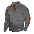 thumbnail image 1 of Birdeem Chandail à Col Montant Manches Longues Style Bouton pour Hommes, 1 of 7