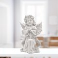 thumbnail image 3 of Resin White Angel Statue Desktop Decor decorations for home Collection Window Props Christmas prayer hold hands, 3 of 9