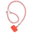 thumbnail image 1 of XZNGL Neck Mobile Phone Lanyard Universal Phone Lanyard Patch Nylon Patch Phone Lanyard Adjust Straps Net Red Fashion Mobile Phone Lanyard Hanging Neck Safe and Lost Fixed Card, 1 of 5