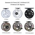 thumbnail image 4 of Fly Fishing Reel Aluminum Hand-changed Learner Accessory Portable Spinning Wheel Fish Tackle Saltwater Lake Reels Professional Learner Type 1, 4 of 8