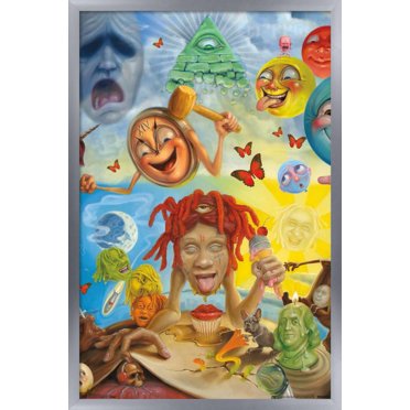 Trippie Redd - Art Wall Poster, 22.375" x 34" Framed