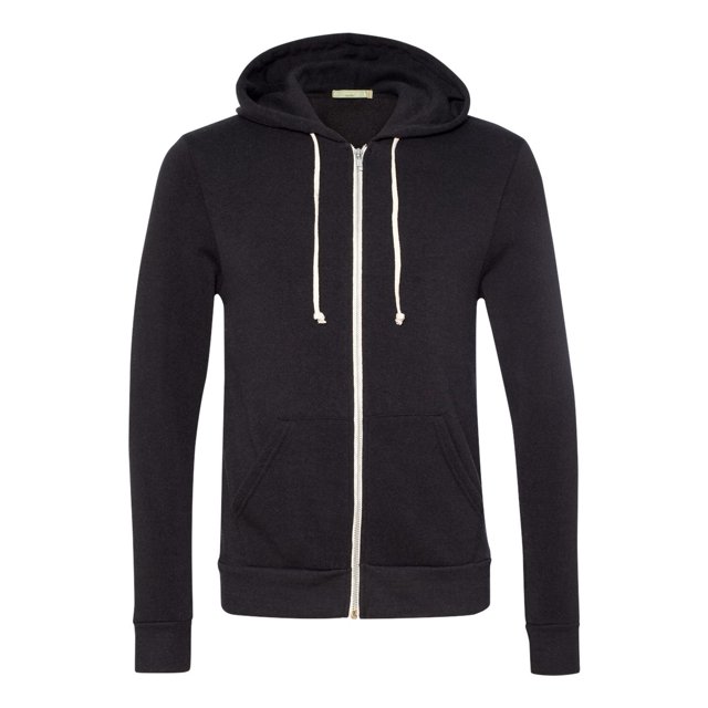 Rocky Eco-Fleece Full-Zip Hooded Sweatshirt, M, Eco True Black