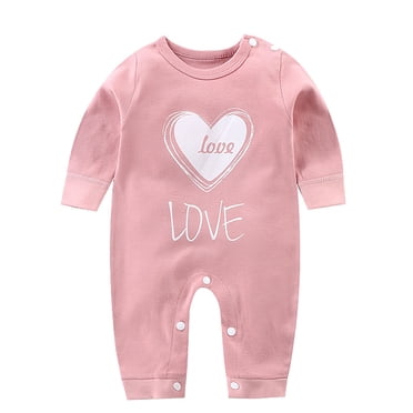 TBWNWG Combinaisons et Barboteuses pour Filles, Grenouillères pour Bébés Garçons et Filles avec Boutons, Manches Longues, Combinaisons une-Pièce, Salopettes pour Enfants, Taille 6-12 Mois