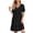 Black, variant on Spring Sale 2024!Hontri Womens Dresses Summer Dress Women's Linen Dresses Casual T Shirt Dress Short Sleeve V Neck Midi Dress A Line Red,Xl