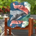 thumbnail image 2 of Patio Chair Cushion Set Of 2 Thickened Seat Pads 17X17/17X21 Inches Printed Design Nylon Spandex Material Fade Resistant Waterproof Outdoor Decor Colorful Pattern Multicolor, 2 of 6