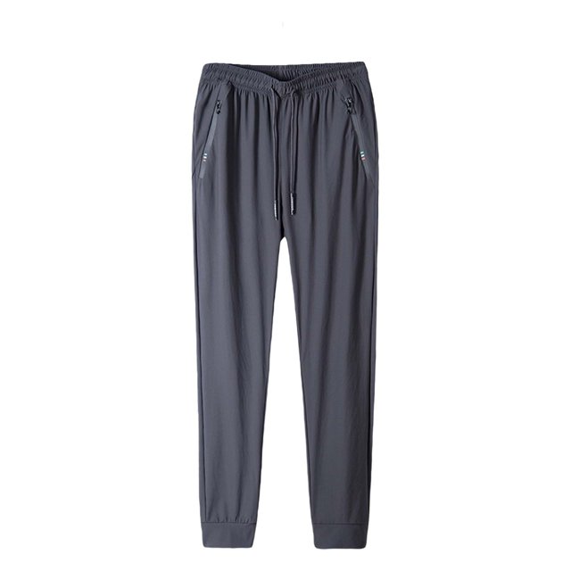 Ediodpoh Pantalon de Jogging Léger pour Hommes et Femmes, Pantalon de Course et de Randonnée à Séchage Rapide, Pantalon d'Entraînement de Piste avec Poches à Glissière, Pantalon pour Hommes Gris TG