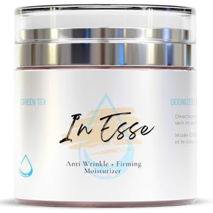 In Esse Anti Wrinkle + Firming Moisturizer - 1% Retinol Cream for Face - Daily Collagen with Hyaluronic Acid, Vitamin E, and Jojoba Oil Organic Ingredients - Face Cream For Women and Men, 50ml