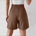 thumbnail image 3 of Gspmoly Shorts Short pour Femmes, Combinaison Décontractée pour Femmes à Bretelles, Aguichant, à Jambe Droite, à Encolure Unie, Combinaison, de Randonnée pour Femmes, Économies d'Été, Liquidation, Café L, 3 of 6