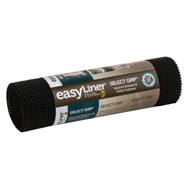 Revêtement pour étagères Select Grip de marque Easy Liner, Noir, 30,5 cm x 3 m (12 po x 10 pi)