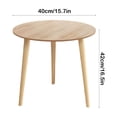 thumbnail image 3 of EGNMCR Home Office Furniture Concise And Modern Detachable Small Round Table Rental House Bedroom Balcony Small Table Rest And Negotiation Round Table Wooden Small Round T able, 3 of 6