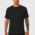 thumbnail image 2 of BADHUB Men's Quick Dry Athletic T-shirts Short Sleeve Crew Neck Running Gym Tees Lightweight Performance Workout Tshirt Tops Summer Savings Black L, 2 of 8