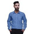 thumbnail image 1 of BESTMAN Chemise en Coton Imprimée avec Poches Col Évasé Boutonnée Chemise Formelle, 1 of 5