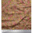 thumbnail image 1 of Soimoi Viscose Chiffon Fabric Leaves,Butterfly & Flower Decor Fabric Printed Yard 42 Inch Wide, 1 of 3