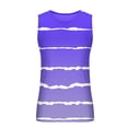 thumbnail image 4 of IROINID Hommes Chemises Sans Manches, Hommes Occasionnels Mode Gradation Stripe Impression Pull Col Rond Débardeurs de Sport, 4 of 4