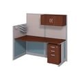 thumbnail image 1 of Bush Business Furniture Office in an Hour Poste de Travail de Cubicule 65W x 33D avec Rangement, Cerisier Hansen, 1 of 7