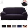 thumbnail image 2 of CHOK 2024 Stretch Sofa Slipcovers Washable Sofa Cover 3 Seater Couch Slipcover Polyester Solid Furniture Protector with Elastic Bottom for Kids Pets ”Navy”, 2 of 8