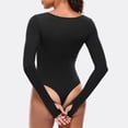 thumbnail image 4 of Timegard Combinaison d'Entraînement pour Femmes à Manches Longues, Encolure Carrée, Ajustée, Confortable, Couleur Unie, Tenue Décontractée, 4 of 4