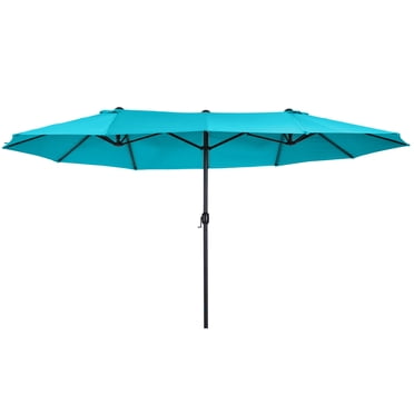 Outsunny 15ft Double-sided Patio Umbrella, Extra Large Outdoor Parasol