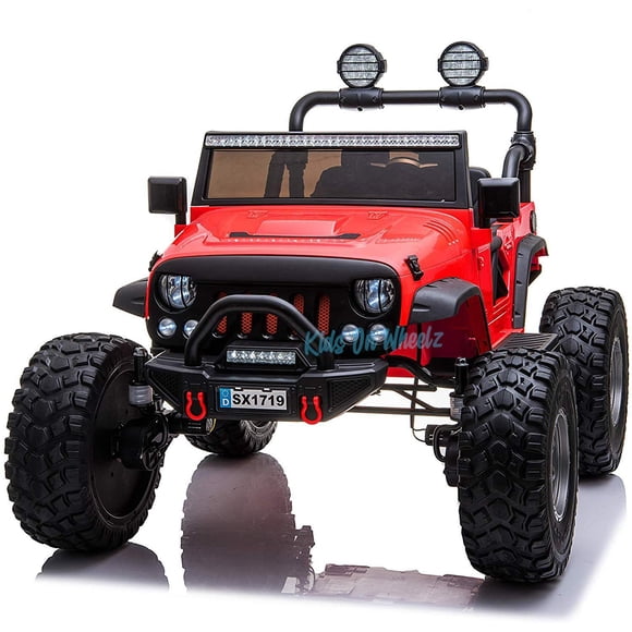 LIFTED JEEP MONSTER EDITION RIDE ON CAR 12V - RED