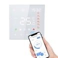 thumbnail image 1 of Riwcyla Smart WiFi Thermostat Voice Control 3A Digital Programmable LCD Display Touchscreen Underfloor Heating Temperature Controller Digital Intelligent Wall Thermostat for Water Heating Compatibl, 1 of 6
