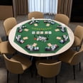 thumbnail image 2 of Costway 48" Poker Table Top - 8 Player Foldable Texas Holdem Poker Table Topper Green, 2 of 10