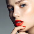 thumbnail image 3 of Miangastore 3Pcs Dangle Nose Rings Stainless Steel Butterflies Nose Studs Rhinestones Nose Piercing Jewelry, 3 of 9