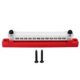thumbnail image 2 of Power Distribution Block, Marine Bus Bar Universal M6 Studs M4 Screws Nickel Plated Brass  For Car RV Boat Black,Red, 2 of 8
