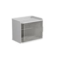 thumbnail image 1 of Transparent Toilet Paper Dispenser with Storage Shelf, No-Drill Bathroom Organizer, 1 of 6