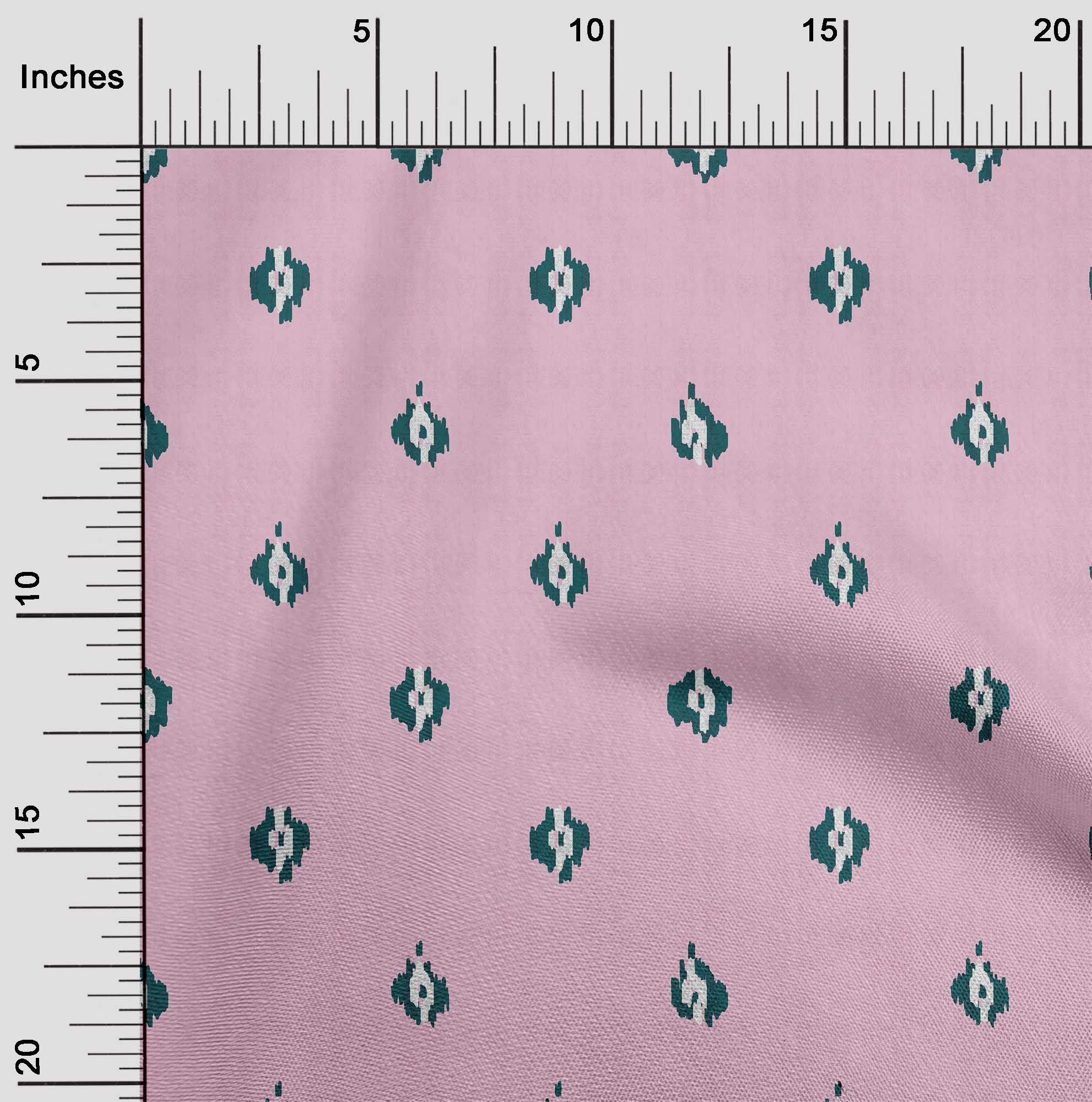 oneOone Organic Cotton Voile Fabric Abstract Ikat Fabric Prints By Yard 42 Inch Wide