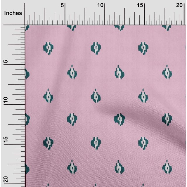 oneOone Cotton Flex Fabric Abstract Ikat Print Fabric By Yard 40 Inch Wide