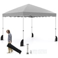 thumbnail image 1 of Gymax Abri de Patio Pliable Portable 10 X 10 Pi à Déploiement Rapide avec Sac à Roulettes, 1 of 10