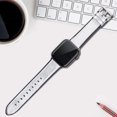 thumbnail image 3 of Bracelet de Montre en Silicone GJZP à Dégagement Rapide, Bracelets Réglables pour Apple IWatch Series SE/1/2/3/4/5/6 pour Femmes - Argent, 3 of 3