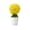 Yellow, variant on Wozhuo Artificial Money Tree Bonsai Grass Ball Potted Plant for Indoor Tabletop Decor